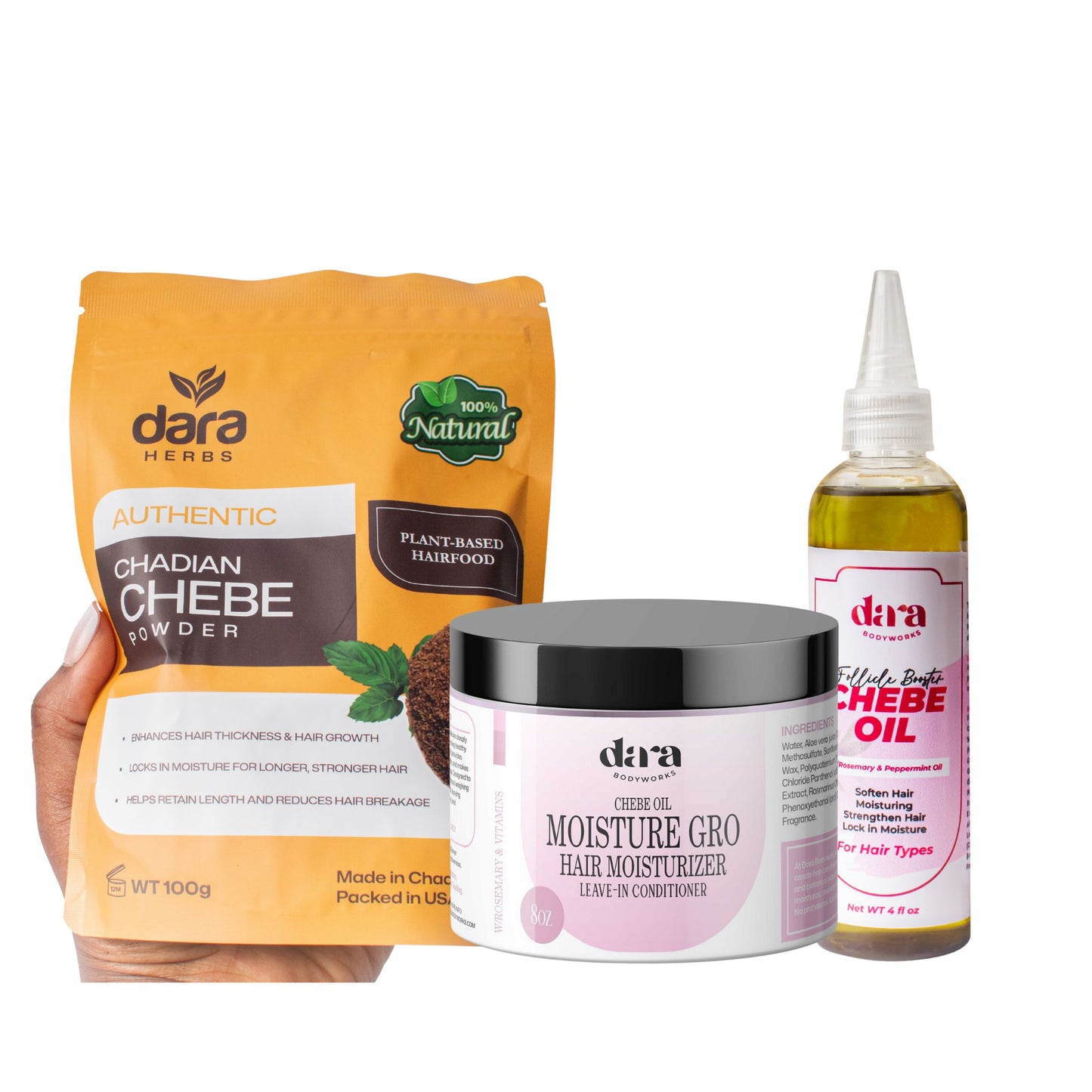 Chebe Powder Combo- The Ultimate Hair Growth Trio